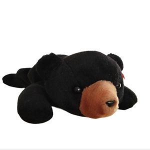 ✓TY Retired Beanie Baby BLACKIE The Black Bear No Hang Tag